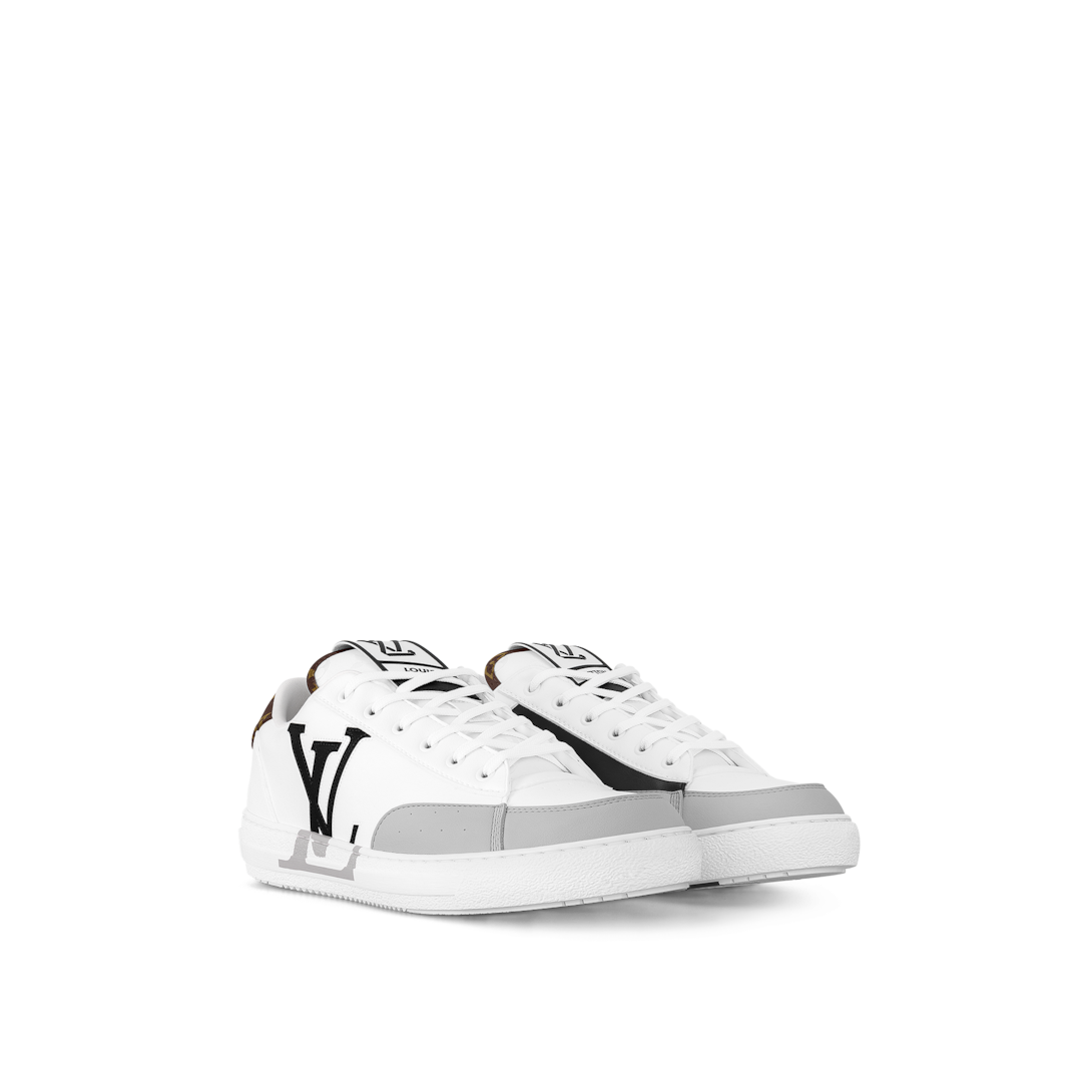 White louis vuitton sneakers best sale with strap